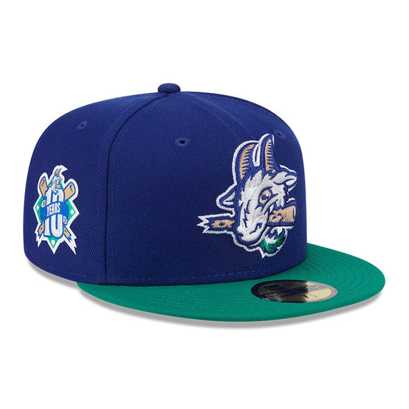 Hartford Yard Goats New Era On-Field Home Cap - 10 Year Patch