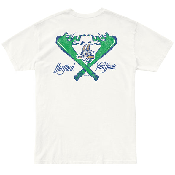 Hartford Yard Goats Retro Brand Flames Tee