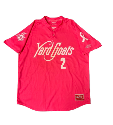 Hartford Yard Goats Game Worn Pink Jersey