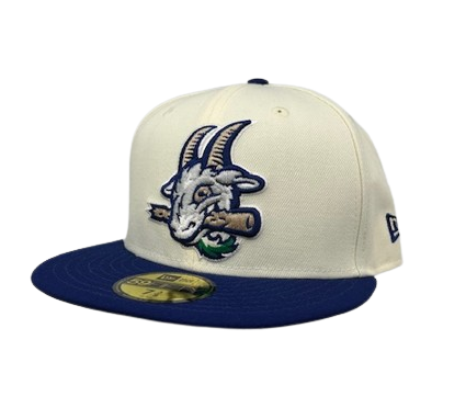 Hartford Yard Goats New Era Chrome & Blue Fitted Cap – Hartford Yard ...