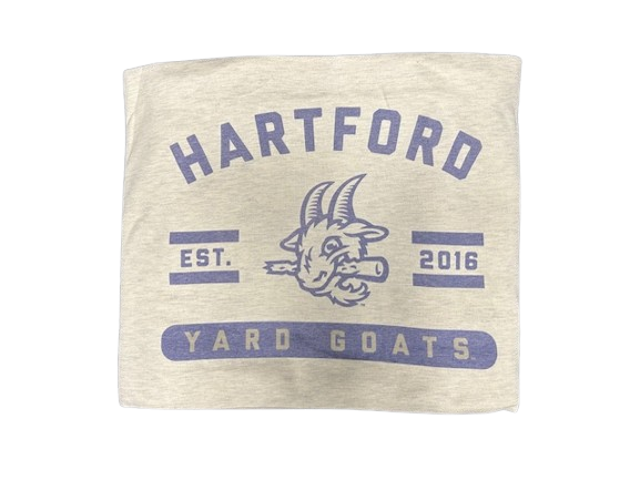 Hartford Yard Goats Logo Brands Sweatshirt Blanket - Blue