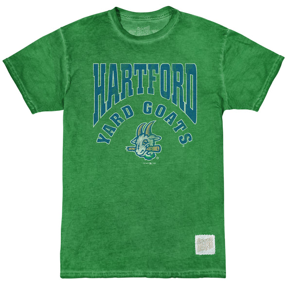 Hartford Yard Goats Retro Brand Oil Washed Tee - Green