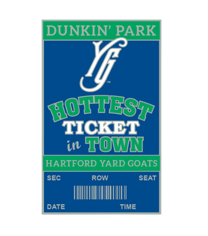 Hartford Yard Goats Hottest Ticket Lapel Pin