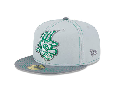 Hartford Yard Goats New Era Fitted Limited Edition Gray Pop Fitted Cap