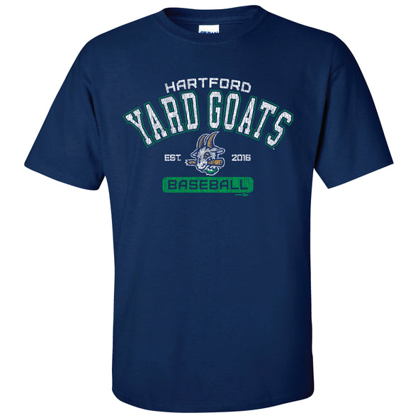 Hartford Yard Goats Retro Brand Adult Baller Tee