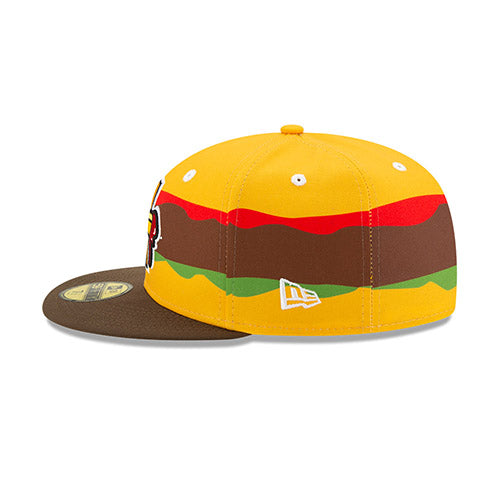 Hartford Steamed Cheeseburger New Era Fries Logo Official On-Field Cap