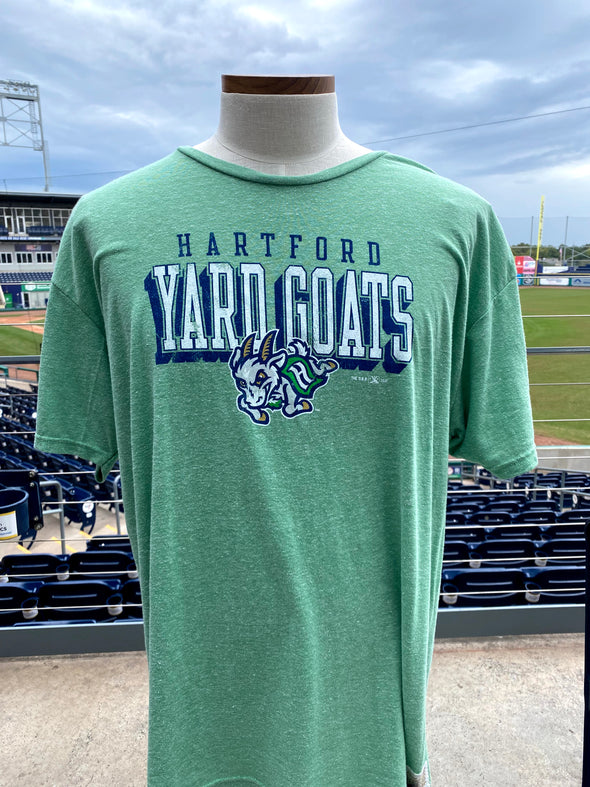 Hartford Yard Goats Retro Brand Triblend Charge Block T-Shirt
