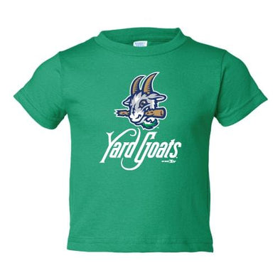 Hartford Yard Goats Toddler BR Primary Logo Tee in Green