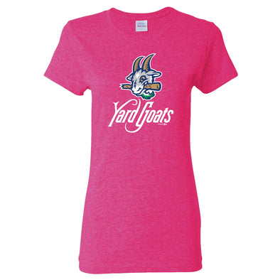Hartford Yard Goats BR Primary Logo Tee in Pink