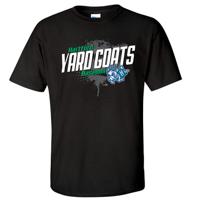 Hartford Yard Goats Long Sleeve Baseball T-Shirt - Royal/Heathered Gray