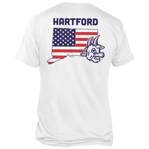 Hartford Yard Goats Retro Brand USA Pocket Tee