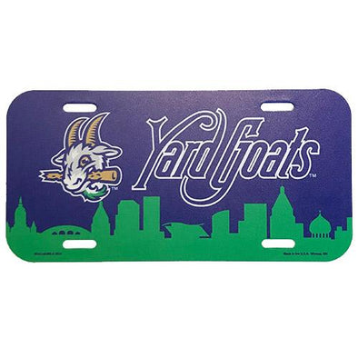 Hartford Yard Goats Plastic License Plate - Skyline